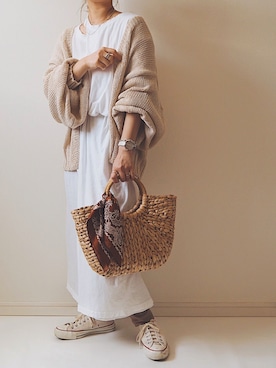 「PERVERZE（パーバーズ）のアイテム（ワンピース/ドレス）」を使った、miさん（レディース・154cm）の春コーディネート