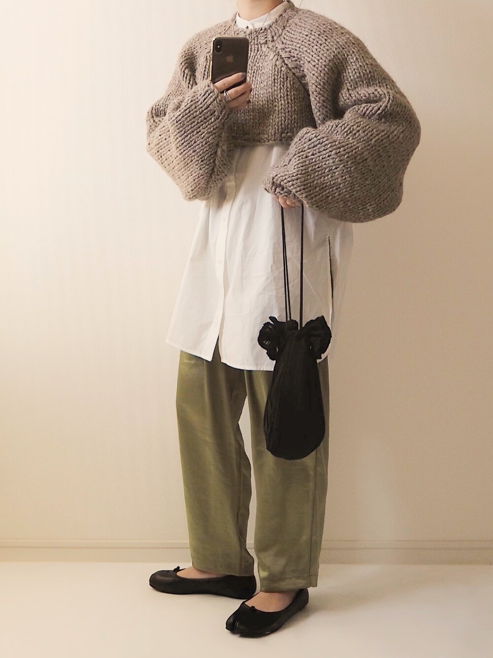 TODAYFUL◆19AW/Lowgauge Sleeve Knit/FREE/アクリル/11920514 TODAYFUL(トゥデイフル) / 19AW/Lowgauge Sleeve Knit/FREE