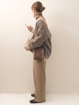 「FREE'S MART（フリーズマート）のアイテム（トップス）」を使った、miさん（レディース・154cm）の冬コーディネート