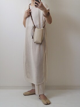 「apres jour mignon（アプレジュールミニョン）のアイテム（ワンピース/ドレス）」を使った、miさん（レディース・154cm）の秋コーディネート