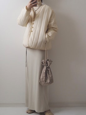 「しまむら（シマムラ）のアイテム（ジャケット/アウター）」を使った、miさん（レディース・154cm）の秋コーディネート