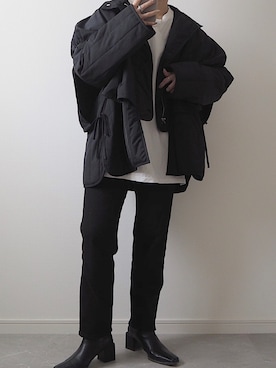 「select MOCA（セレクトモカ）のアイテム（その他アウター）」を使った、miさん（レディース・154cm）の冬コーディネート