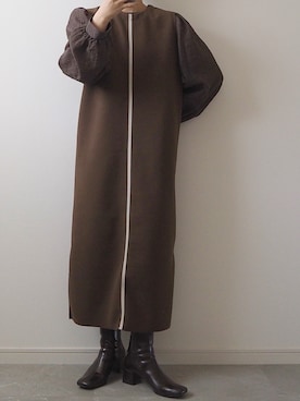 「Lavish Gate（ラヴィッシュゲート）のアイテム」を使った、miさん（レディース・154cm）の冬コーディネート