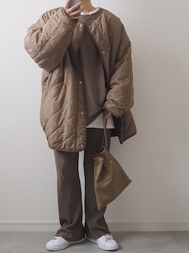 「LIAN（リアン）のアイテム（ダウンジャケット/コート）」を使った、miさん（レディース・154cm）の冬コーディネート