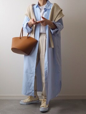 「ISOOK（アイスー）のアイテム（ワンピース/ドレス）」を使った、miさん（レディース・154cm）の春コーディネート