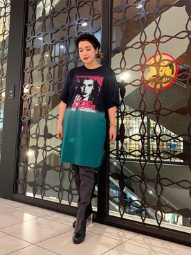 「HYSTERIC GLAMOUR（ヒステリックグラマー）のCLEAR HEEL ブーツ（ブーツ、ブラック系）」を使った、hinataさん（レディース・162cm）の春コーディネート