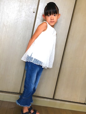 mikutan(^_−)−☆さん（キッズ・110cm）の夏コーディネート