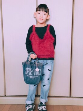 mikutan(^_−)−☆さん（キッズ・120cm）の秋コーディネート