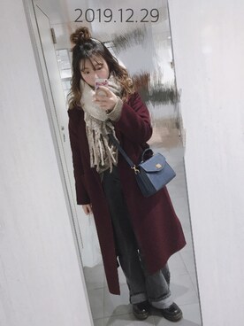 「ジュメロ」｜「アイテム（その他アウター）」を使った、ｋａｓｕｍｉ．さん（レディース・159cm）の冬コーディネート