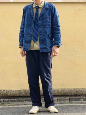 「OMNIGOD（オムニゴッド）のアイテム（その他アウター）」を使った、dodokurashi さん（メンズ・174cm）の春コーディネート