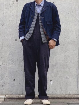 「OMNIGOD（オムニゴッド）のアイテム（オールインワン・サロペット）」を使った、dodokurashi さん（メンズ・174cm）の春コーディネート