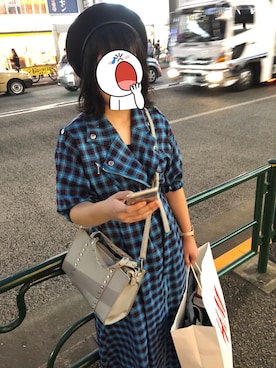 「WC（ダブル シー）のアイテム（ハンチング/ベレー帽）」を使った、MZuさん（レディース・155cm）の秋コーディネート