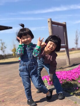 「平成最後のWEARISTAセンバツ」｜「アイテム（オールインワン・サロペット）」を使った、ともさん（キッズ・110cm）の春コーディネート