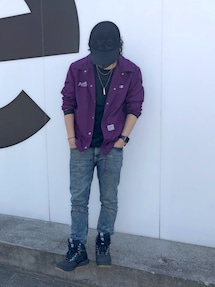 Champion Let it Ride ブラック　ナイロンジャケット　L Champion × Let it Ride コーチジャケット黒 C8-M613 ブラック