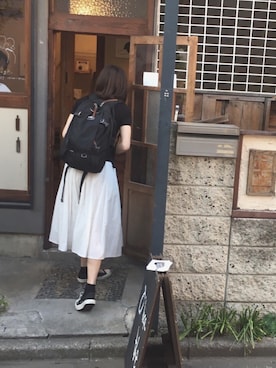 「CONVERSE（コンバース）のCONVERSE コンバース ジャック パーセル / JACK PURCEL（スニーカー）」を使った、a  さん（レディース・167cm）の夏コーディネート