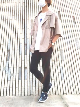 「UNIQLO（ユニクロ）のWOMEN ウルトラストレッチジーンズ（デニムパンツ）」を使った、やーまんさん（メンズ・170cm）の夏コーディネート