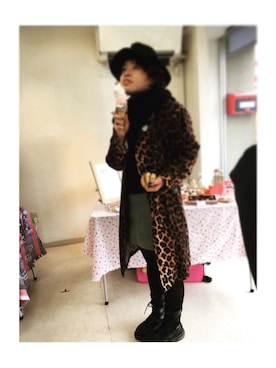 「RUDE GALLERY（ルードギャラリー）のアイテム」を使った、pietaさん（レディース・167cm）の冬コーディネート