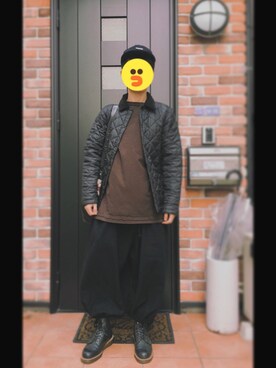 「LAVENHAM（ラベンハム）のアイテム（ダウンジャケット/コート）」を使った、SSCさん（メンズ・168cm）の秋コーディネート