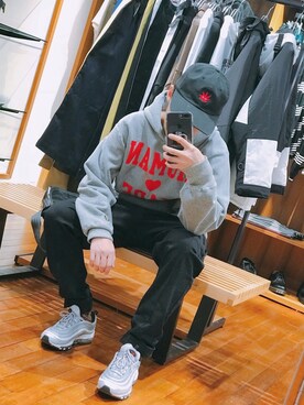 「IMMENSE（イメンス）のアイテム」を使った、SSCさん（メンズ・168cm）の秋コーディネート