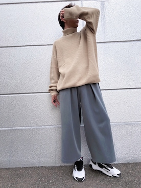 「classicalelf（クラシカルエルフ）のアイテム（ニット/セーター）」を使った、しょう🐤🐦🐧しばらく休みますさん（メンズ・173cm）の冬コーディネート