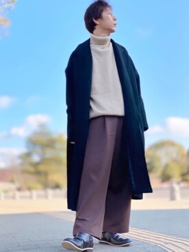 「classicalelf（クラシカルエルフ）のアイテム（ニット/セーター）」を使った、しょう🐤🐦🐧しばらく休みますさん（メンズ・173cm）の冬コーディネート