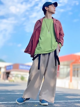 しょう🐤🐦🐧しばらく休みますさん（メンズ・173cm）の夏コーディネート