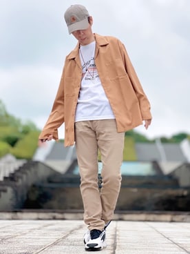 「London Denim（ロンドンデニム）のアイテム」を使った、しょう🐤🐦🐧しばらく休みますさん（メンズ・173cm）の夏コーディネート