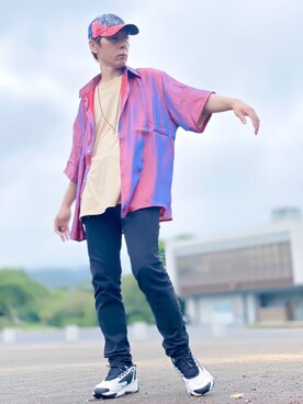 しょう🐤🐦🐧しばらく休みますさん（メンズ・173cm）の夏コーディネート