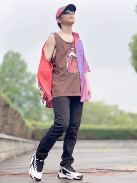 しょう🐤🐦🐧しばらく休みますさん（メンズ・173cm）の夏コーディネート