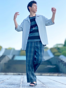 しょう🐤🐦🐧しばらく休みますさん（メンズ・173cm）の秋コーディネート