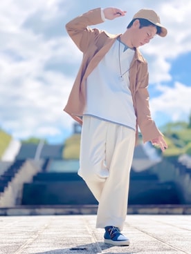 「ラブアンドピース2020」｜「アイテム（キャップ）」を使った、しょう🐤🐦🐧しばらく休みますさん（メンズ・173cm）の秋コーディネート