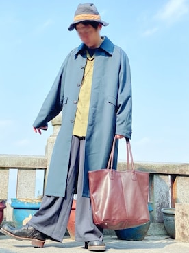 「CASPER JOHN（キャスパージョン）のアイテム（その他アウター）」を使った、しょう🐤🐦🐧しばらく休みますさん（メンズ・173cm）の秋コーディネート