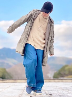 「classicalelf（クラシカルエルフ）のアイテム（ニット/セーター）」を使った、しょう🐤🐦🐧しばらく休みますさん（メンズ・173cm）の冬コーディネート