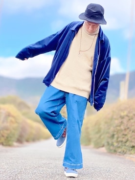 「classicalelf（クラシカルエルフ）のアイテム（ニット/セーター）」を使った、しょう🐤🐦🐧しばらく休みますさん（メンズ・173cm）の冬コーディネート