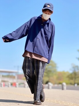 しょう🐤🐦🐧しばらく休みますさん（メンズ・173cm）の春コーディネート