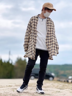 しょう🐤🐦🐧しばらく休みますさん(メンズ・173cm)の春コーディネート