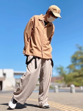 「London Denim（ロンドンデニム）のアイテム」を使った、しょう🐤🐦🐧しばらく休みますさん（メンズ・173cm）の春コーディネート