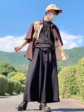 しょう🐤🐦🐧しばらく休みますさん(メンズ・173cm)の夏コーディネート