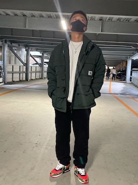 「GU」｜「アイテム（ジャケット/アウター）」を使った、yhgurkさん（メンズ・170cm）の冬コーディネート