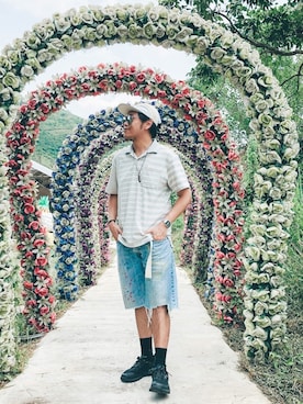 「LEVIS REDWIRE（リーバイスレッドワイヤー）のアイテム」を使った、wkcc.wさん（メンズ・167cm）の夏コーディネート