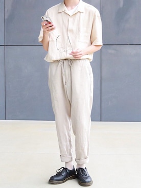 「UNIQLO（ユニクロ）の50色ソックス（消臭機能付き）（ソックス/靴下）」を使った、いけちゃんさん（メンズ・177cm）の夏コーディネート