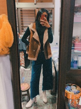 「amai（-）のアイテム」を使った、jhihciさん（レディース・156cm）の冬コーディネート