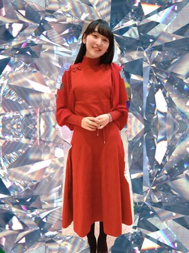 【タグ付き・美品】PAMEO POSE Mandarin Knit Dress