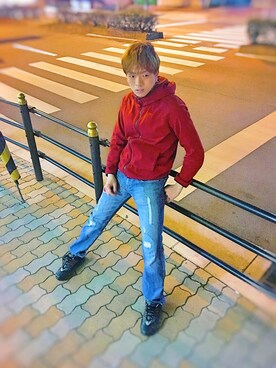 「ROOT THREE（ルートスリー）のアイテム」を使った、SHINJIROさん（メンズ・173cm）の春コーディネート