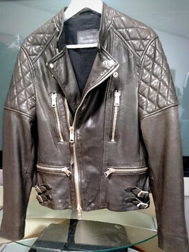 「ALLSAINTS（オールセインツ）のアイテム（ライダースジャケット）」を使った、wear8176516(アイテム記録用)さん（メンズ・175cm）の夏コーディネート