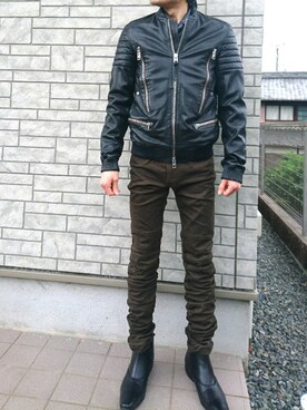 「semantic design（セマンティックデザイン）のアイテム（パンツ）」を使った、wear8176516(アイテム記録用)さん（メンズ・175cm）の夏コーディネート