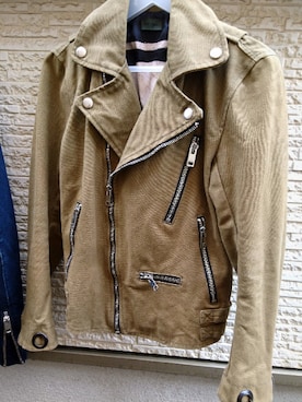 「DIESEL（ディーゼル）のアイテム（ライダースジャケット）」を使った、wear8176516(アイテム記録用)さん（メンズ・175cm）の夏コーディネート