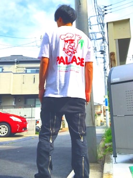 「palace」｜「アイテム（アクセサリー）」を使った、pachikusoさん（メンズ・175cm）の夏コーディネート