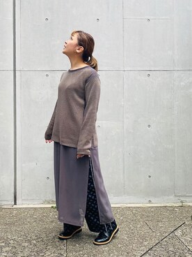 「Import & Select（インポートアンドセレクト）のアイテム」を使った、🅂🄰🄺🄸🄺🄾さん（レディース・154cm）の秋コーディネート