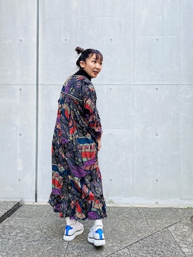 「アイテム（チュニック）」を使った、🅂🄰🄺🄸🄺🄾さん（レディース・154cm）の秋コーディネート